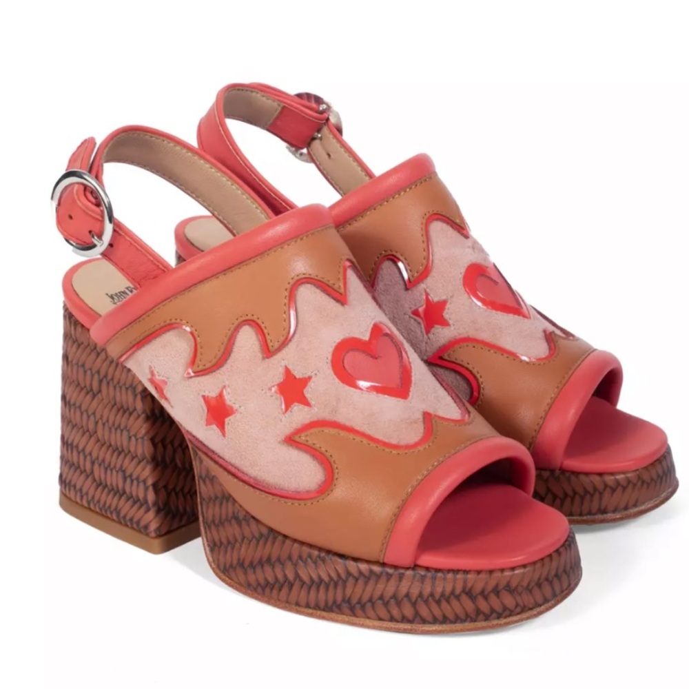 John Fluevog Picnic Riverdale platform sandals. NIB size 7